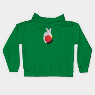 Possum with Christmas bauble Kids Hoodie